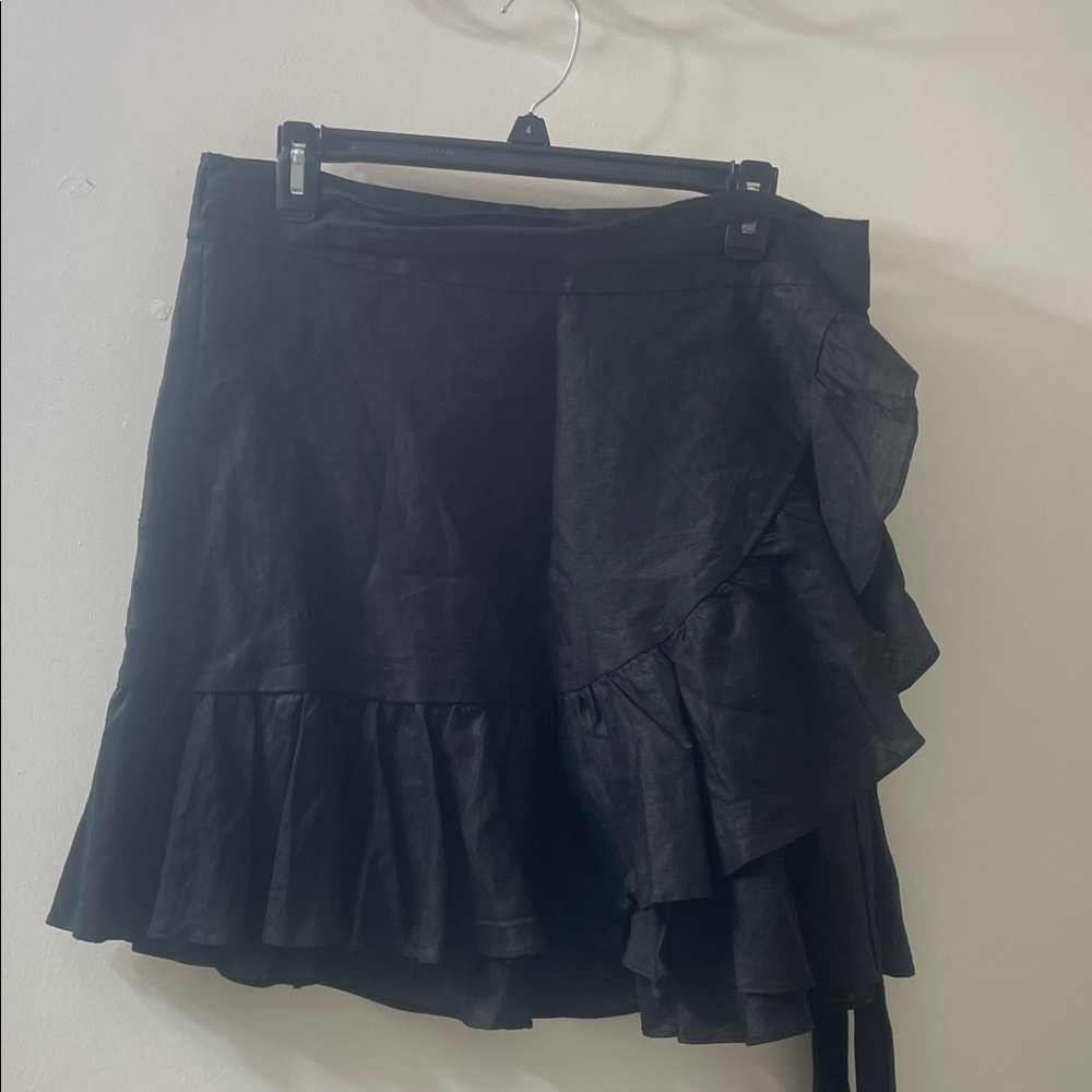 Banana Republic Black Ruffle Mini Skirt